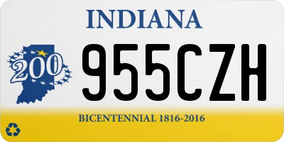 IN license plate 955CZH