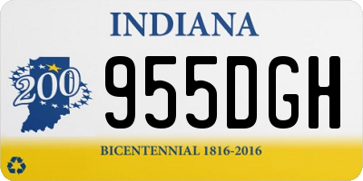 IN license plate 955DGH