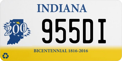 IN license plate 955DI