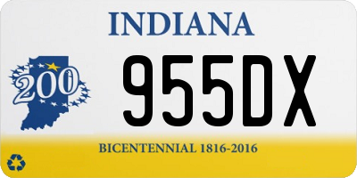 IN license plate 955DX