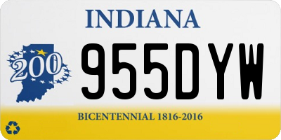 IN license plate 955DYW