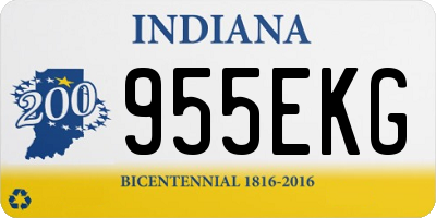 IN license plate 955EKG