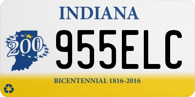 IN license plate 955ELC