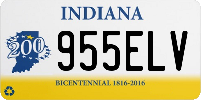 IN license plate 955ELV