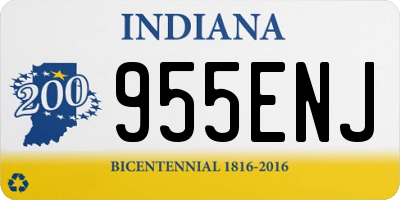 IN license plate 955ENJ