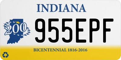 IN license plate 955EPF