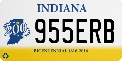 IN license plate 955ERB