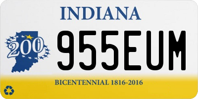 IN license plate 955EUM