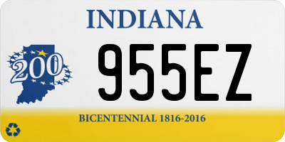 IN license plate 955EZ