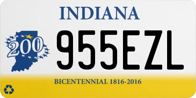 IN license plate 955EZL