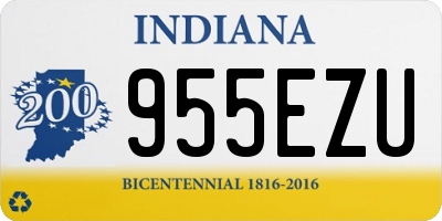 IN license plate 955EZU