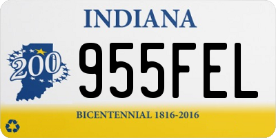 IN license plate 955FEL