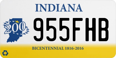 IN license plate 955FHB