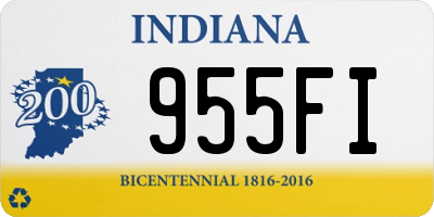 IN license plate 955FI