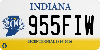 IN license plate 955FIW