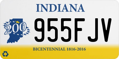 IN license plate 955FJV