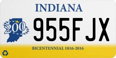IN license plate 955FJX