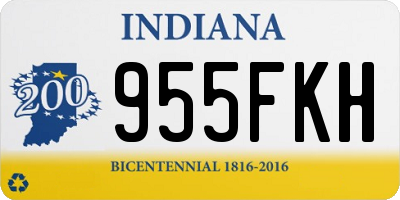 IN license plate 955FKH