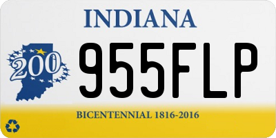 IN license plate 955FLP