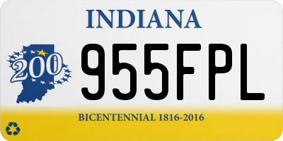 IN license plate 955FPL