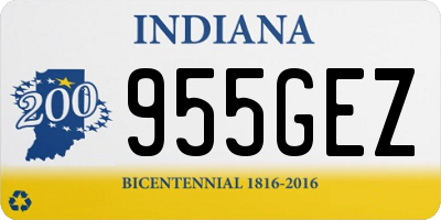 IN license plate 955GEZ