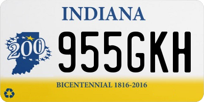 IN license plate 955GKH