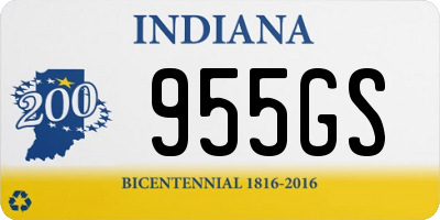 IN license plate 955GS