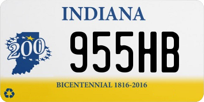 IN license plate 955HB