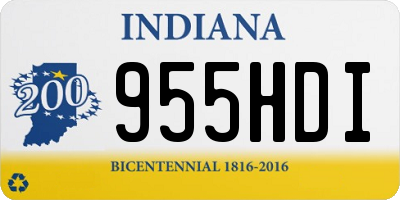 IN license plate 955HDI