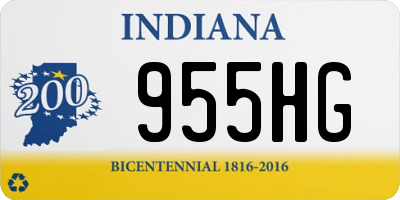 IN license plate 955HG