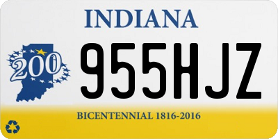 IN license plate 955HJZ
