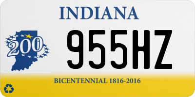 IN license plate 955HZ