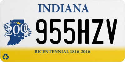 IN license plate 955HZV