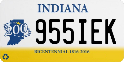 IN license plate 955IEK