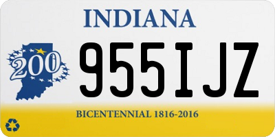 IN license plate 955IJZ