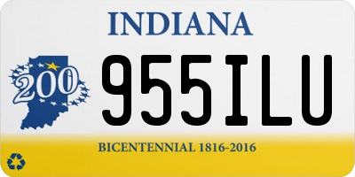 IN license plate 955ILU