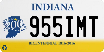 IN license plate 955IMT