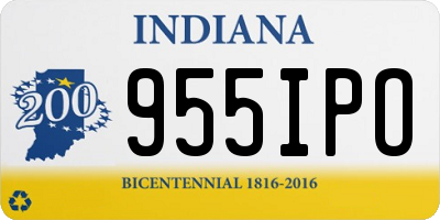 IN license plate 955IPO