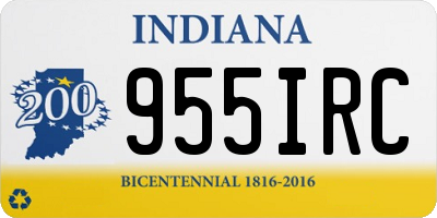 IN license plate 955IRC