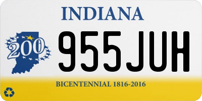 IN license plate 955JUH