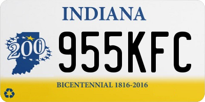 IN license plate 955KFC