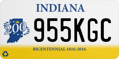 IN license plate 955KGC