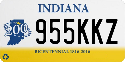 IN license plate 955KKZ