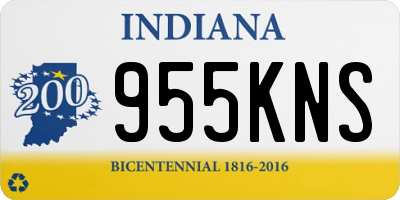 IN license plate 955KNS