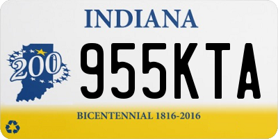 IN license plate 955KTA
