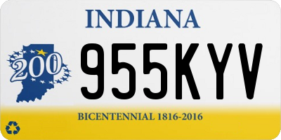 IN license plate 955KYV