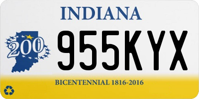 IN license plate 955KYX