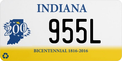 IN license plate 955L