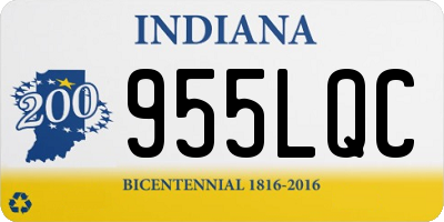 IN license plate 955LQC