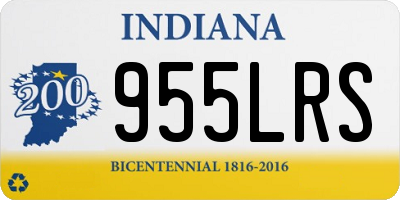 IN license plate 955LRS